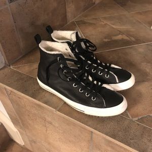 Men’s Black Leather Converse - Chuck Taylor’s